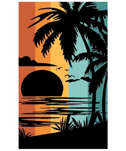 Toalla de playa Palm Sun