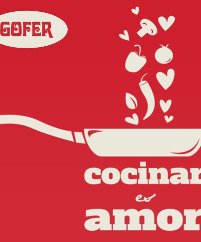 Paño cocina con amor Gofer